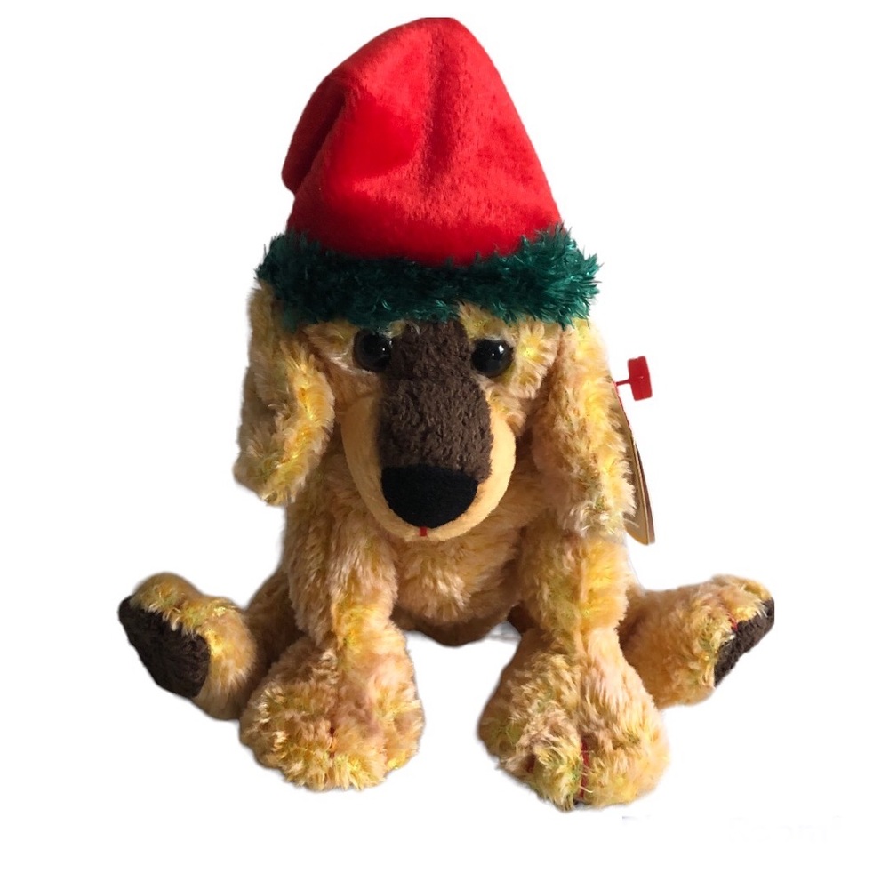 TY Beanie Baby 2001 Jinglepup Plush with Ear Tag and Tush tag